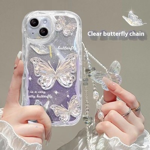 Полностью закрытый Мягкий защитный чехол из ТПУ с цепочкой для мобильных телефонов Vivos20 Y19 Y36 новый стиль мультяшная бабочка чехол для телефона - Product Image 5