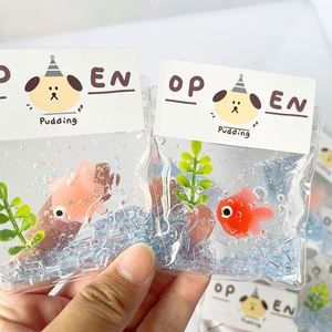 NEW Wholesale Jelly-Textured Goldfish Transparent Bag <b>Squishy</b> Toy Soft Water Sensation Stress Relief Gift for Kids Adults - Product Image 2