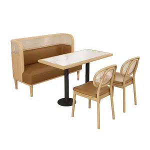 현대 사용자 정의 새로운 디자인 아침 식사 가구 뜨거운 레스토랑 거실 정원 등나무 식탁 세트 안락 의자