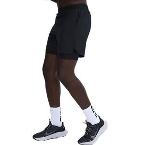 Custom Logo <b>Shorts</b> Men's Gym Workout Sports <b>Running</b> <b>Shorts</b> <b>With</b> Inner <b>Phone</b> <b>Pocket</b> Compression Gym <b>Shorts</b> - Product Image 6