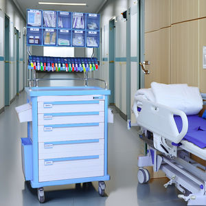 कारखाने थोक एनेस्थीसिया कार्ट अस्पताल एब्स चिकित्सा उपचार ट्रॉली आपातकालीन कार्ट प्रक्रिया कार्ट्स अस्पताल फर्नीचर - Product Image 2