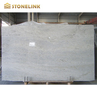 Dalles de granit blanc du Cachemire en Inde populaires ou dalles de granit préfabriquées pour salle de bain, nouvelles dalles de granit dorées du Cachemire en Inde et carreaux de sol