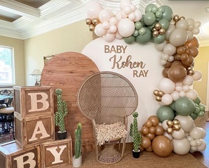 Arche de toile de <span class=keywords><strong>fond</strong></span> en fer et alliage d'aluminium, support d'arche ouverte pour décoration de mariage, anniversaire, fête - Product Image 2