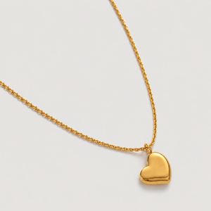 Collier Pendentif Cœur en Zircon Plaqué Or 18K en Acier Inoxydable Anti-ternissement pour Femme - Vente en Gros de Bijoux Fantaisie - Product Image 6