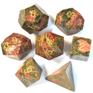 Juego de mesa de dados de piedra al por mayor dados de ojo de gato de cristal Rosa dados multifacéticos mazmorras <span class=keywords><strong>y</strong></span> <span class=keywords><strong>dragones</strong></span> para Prg Dm <span class=keywords><strong>y</strong></span> Jugador - Product Image 6