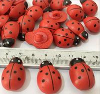 Boutons en bois à motifs d'abeille, de coccinelle et de grenouille, gravure écologique pour l'artisanat du bois, boîtes en bois, enseignes murales