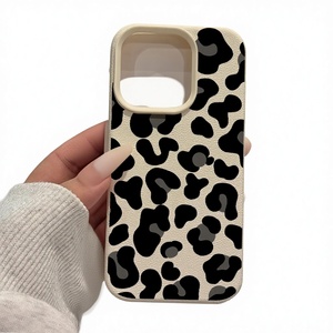 Funda Personalizada con Estampado <span class=keywords><strong>de</strong></span> Leopardo para iPhone 17 16 15 14 13, Funda Protectora Móvil <span class=keywords><strong>de</strong></span> TPU Suave con Impresión Completa y Resistente a Impactos - Product Image 1
