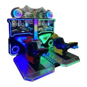 Simulador de conducción operado con monedas, videojuego de carreras de motos, máquina de carreras para 2 jugadores operada con monedas, simulador de conducción de motocicletas de arcade. - Product Image 3
