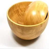 Tigela de salada de fibra de bambu, tigela de bambu de alta qualidade