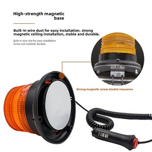 Lampes de sécurité pour véhicules d'urgence, lampes stroboscopiques LED blanc froid, balise rotative pour chariot élévateur, Bonsen 12V - Product Image 5