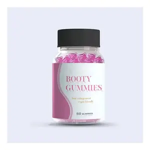 Diskon besar pantat meningkatkan gumpy Bears vitamin Ginseng tablet Booty Gummies Butt meningkatkan suplemen Bbl Gummies 60 buah