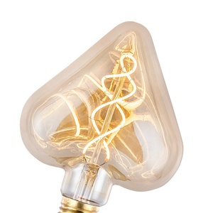 En forme de coeur E27 Edison <span class=keywords><strong>ampoule</strong></span> Vintage 4W rétro <span class=keywords><strong>carbone</strong></span> <span class=keywords><strong>ampoule</strong></span> à incandescence tungstène <span class=keywords><strong>Filament</strong></span> arbre de noël décor <span class=keywords><strong>ampoule</strong></span> - Product Image 3