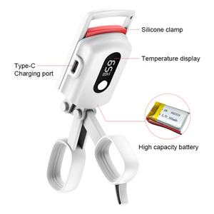 Rizador de Pestañas Eléctrico Portátil con Logotipo Personalizado, Herramienta de Maquillaje de Larga Duración - Product Image 1
