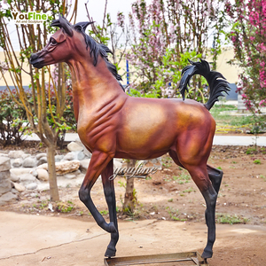 Scultura di Cavallo Arabo in Bronzo YouFine a Grandezza Naturale, Realizzata a Mano per Decorazione Artistica di Giardini ed Esterni - Product Image 2