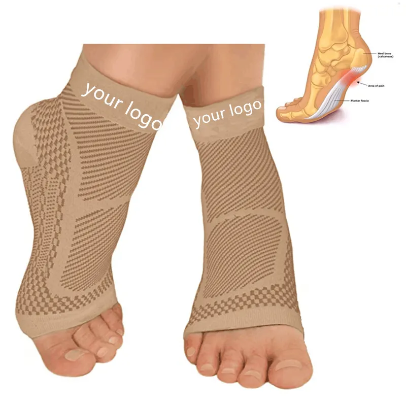 Factory Plantar Fasciitis Medical compression Socks Arch Support Men Women Ankle Compression Sleeve Toeless Compression Socks