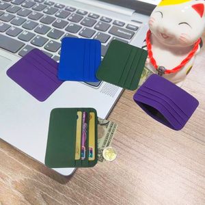 Cartera con bolsillo frontal, tarjeteros, tienda multicapa, clips para tarjetas de crédito para regalos de Navidad, estuche para tarjetas de memoria, porta <span class=keywords><strong>carnet</strong></span> - Product Image 1
