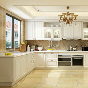 Sang Trọng Mỹ Shaker Phong Cách Tủ Bếp Thiết Lập Tùy Chỉnh Màu Trắng Sơn Mài Tủ Gỗ Rắn Thiết Kế Hiện Đại của Tủ Bếp - Product Image 3