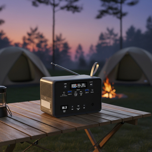 แบตเตอรี่สำรองแบบพกพา Oem Mobile Backup ชาร์จไฟได้ 100w ใช้พลังงานแสงอาทิตย์ Lifepo4 พร้อมวิทยุ FM สำหรับบ้านและการตั้งแคมป์ - Product Image 3