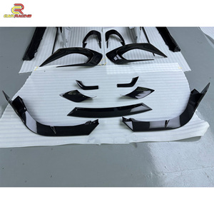 Kit de carrosserie en fibre de carbone sèche BatFury <span class=keywords><strong>Aero</strong></span> New Style Auto Parts Hood Front Lip Rear Diffuser Side Skirt for F-errari 296 GTB Bodykit - Product Image 3