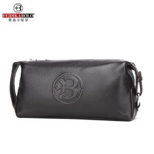 Cartera Larga de Cuero Vacuno de Primera Calidad para Hombre, Estilo Casual y de Negocios, con Múltiples Ranuras para Tarjetas y Cierre de Cremallera con Diseño de Logotipo - Product Image 2