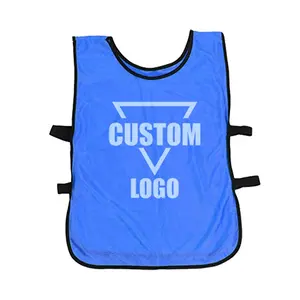 Factory Wholesale Custom Print Practice Jersey Scrimmage Vest Pinnies Soccer Training Vest