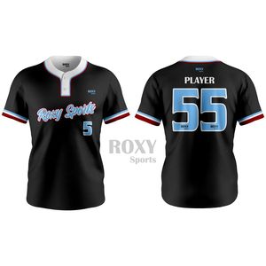Maillot de baseball personnalisé OEM imprimé par sublimation, respirant, séchage rapide, 100 % polyester, pour homme et femme - Product Image 3