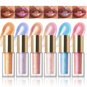 Charm Beauty Duochrome Liquid <b>Lipstick</b> Chameleon Holographic Lip Gloss Shimmer Aurora Lipgloss Lip Makeup Glitter Makeup - Product Image 1