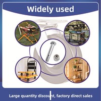 5/16-18 UNC verzinkter Kohlenstoffstahl-Ersatzbolzen für leichte Lenkrollen für Einkaufswagen, Trolleys und Plattformwagen