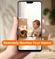 Caméra interactive intelligente pour animaux de compagnie avec télécommande 4G/WiFi, audio bidirectionnel 1080P, vision nocturne, détection de mouvement, alarme pour chats et chiens