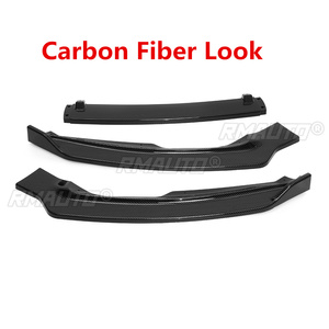 New 3Pcs Car Front <b>Lip</b> Bumper Spoiler <b>Splitters</b> Body Kit for Ford for Fusion for Mondeo 2017-2018 Carbon Fiber Look/Gloss Black - Product Image 2
