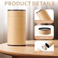 Barattolo di carta Kraft scatole di cartone vuote tè caffè cosmetico bottiglia di olio essenziale di cartone regalo tubo di imballaggio stampa di imballaggio