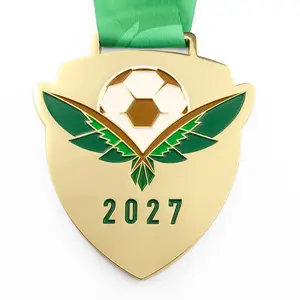 Wholesale Custom Medals Cheap Blank Zinc Alloy 3d Marathon Run Medal Sports Metal Basketball Soccer Football Medal With Ribbon