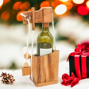 Fai da te intagliato a mano <span class=keywords><strong>bottiglia</strong></span> di <span class=keywords><strong>vino</strong></span> Puzzle caso di legno cervello in legno Teaser <span class=keywords><strong>bottiglia</strong></span> di <span class=keywords><strong>vino</strong></span> Puzzle legno <span class=keywords><strong>vino</strong></span> vettore Puzzle regalo per adulti - Product Image 4
