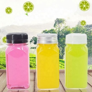 2025 Transparent Food Grade Square 8oz 12oz 16oz Juice Plastic Juice <b>Bottle</b> - Product Image 5