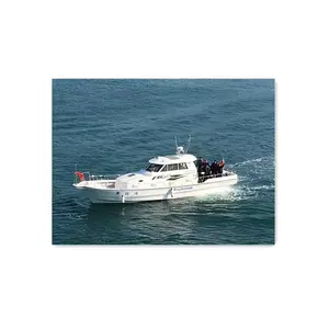 Grandsea 13,5 m Fiberglas Speed Fischerboot mit Innen bord motor zu verkaufen