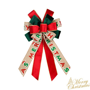 Kotak Hadiah Ornamen Pohon Natal Ramah Lingkungan dengan Dekorasi Karangan Bunga, Pita Salju, Pita Poliester untuk Pembungkus Hadiah - Product Image 4