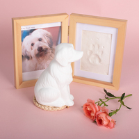 Urna de cerámica para mascotas con forma de perro 3D de 400ml y 700ml, cenizas de cremación, ataúd de cerámica para mascotas de calidad conmemorativa para perros