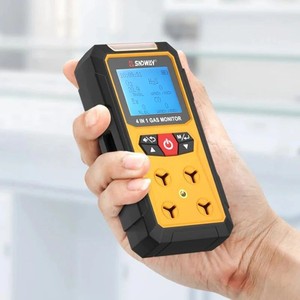 Détecteur de gaz numérique SNDWAY SW-7500A 4-en-1 : Analyseur de gaz combustibles et détecteur de fuites (oxygène O2, monoxyde de carbone CO, H2S, gaz explosifs) - Product Image 1