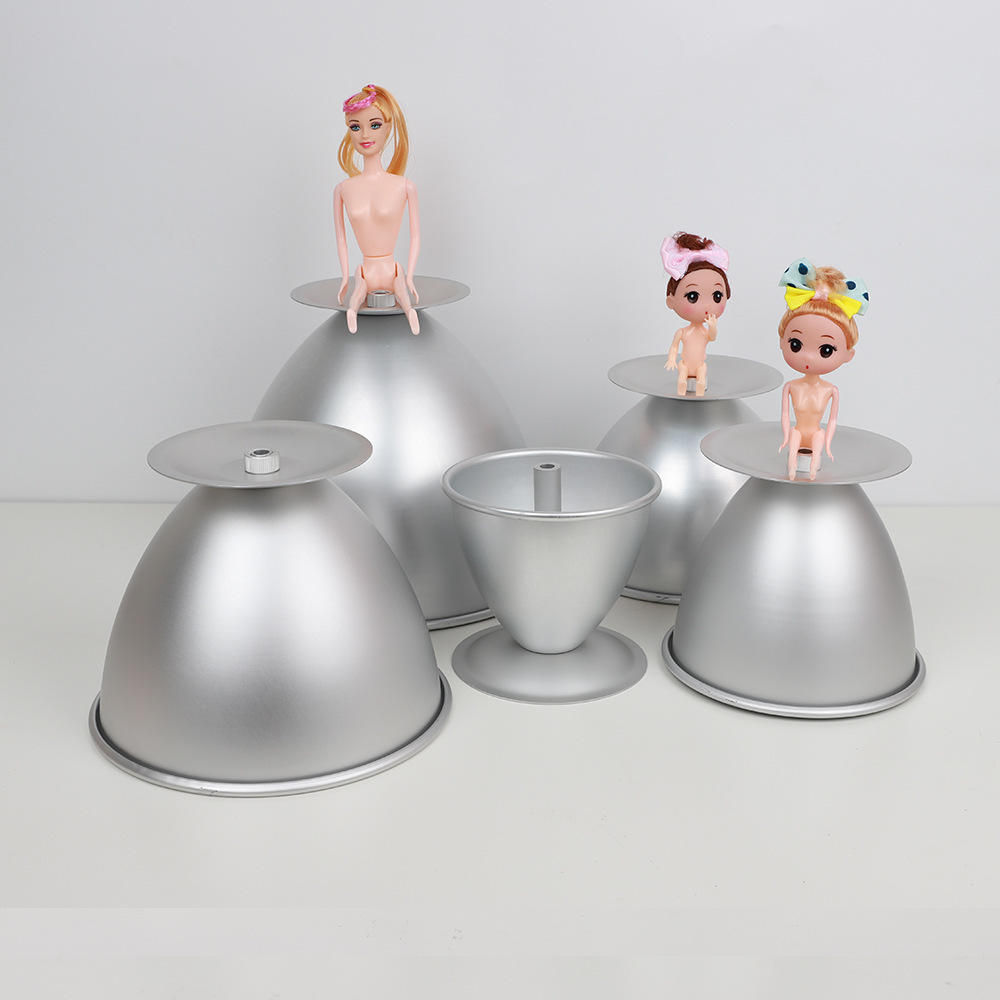 Aluminum Anodizing 4-10 Inch Princess Dress Cake Mold