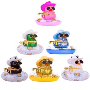 2024 Custom Baby Toys 3 Inch Bulk Rubber Duck Small <b>Vinyl</b> Animals for Kids <b>Christmas</b> Gift Float Feature for Car Decoration - Product Image 1