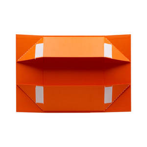 Couvercle magnétique pliable personnalisé, papier artistique, couleur orange, boîtes cadeaux - Product Image 6