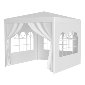 เต็นท์งานเลี้ยงกลางแจ้งขนาด 10x10 ฟุต รุ่น Heavy Duty พร้อมผนัง PVC ถอดออกได้ โครงอะลูมิเนียม - Product Image 3