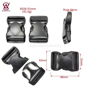 Cinturón de correa POM, hebilla de liberación central de plástico rápido para mochila, gran oferta, hebilla de cinturón negra de diferentes tamaños, plástico de Liberación lateral - Product Image 6