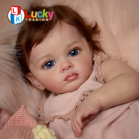 LK Toys Ensemble de poupées réalistes en silicone 60CM pour nouveau-né Poupées en silicone pour bébé Reborn Vêtements pour bébé en silicone Reborn Baby Doll