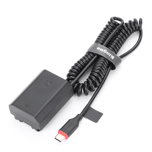 KingMa USB-C Power Adapter DC Coupler Dummy Battery NP-FZ100 for Sony Cameras