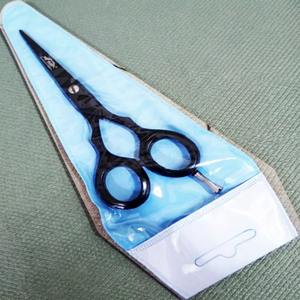 Ciseaux de barbier professionnels écologiques multi-couleurs en acier inoxydable à haute teneur en carbone, tranchants, pour droitiers, à long manche, équipement de salon - Product Image 1