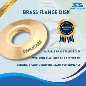 Swimcare Brass Flange Disk 1.50 In Od <b>Pool</b> Cover Anchor Ring Pack Of 10 - Product Image 5