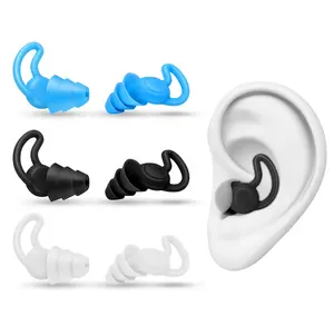 Bouchons d'oreille en silicone pour la suppression du bruit du sommeil Régulateur en silicone étanche et réutilisable pour la plongée Octopus Wrap Holder Shark Tail