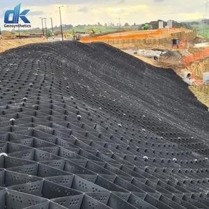 HDPE Geocell 100Mm Geocell Road Grid Kerikil Sarang Madu Kerikil Jalan Jalan Jalan Harga Geocell Ground Grid Paver