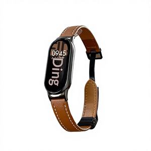 Correa de reloj inteligente con hebilla magnética de cuero CHARM, aplicable para <span class=keywords><strong>Band</strong></span> 10/8, transfronteriza - Product Image 1